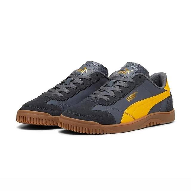 Puma Men's Trainers - Grey/Yellow - UK 9.5 on Productcaster.