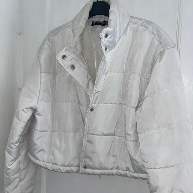 PrettyLittleThing Women's Jacket - White - UK 12 on Productcaster.