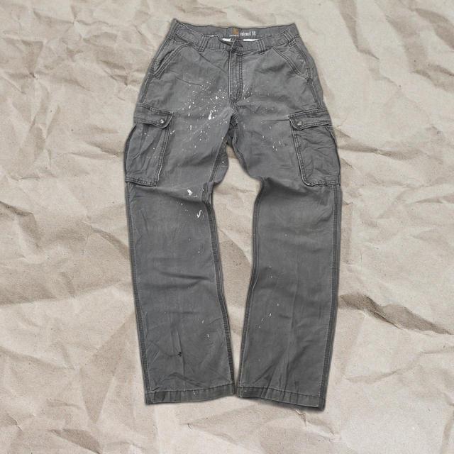 Carhartt Men's Cargo Jeans - Grey - 32" on Productcaster.