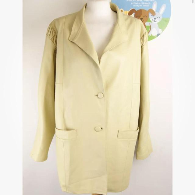 Vintage Women's Overcoat - Cream - M on Productcaster.