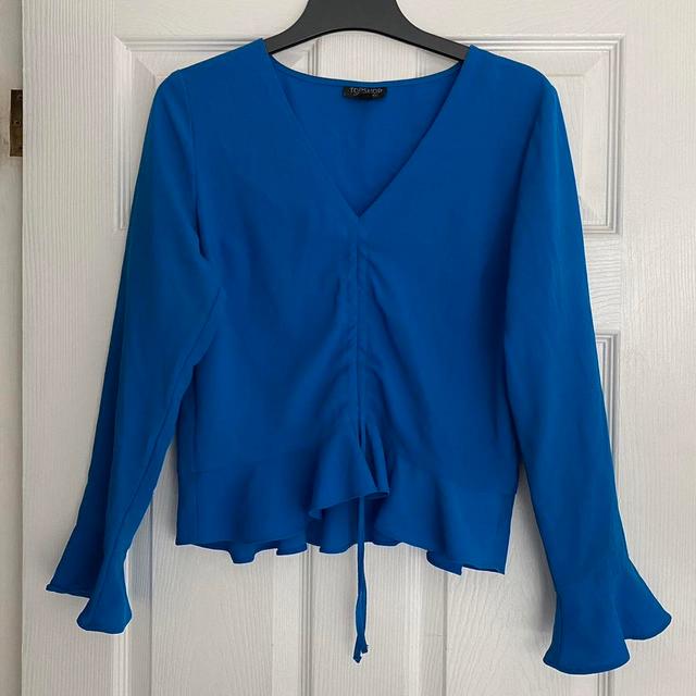 Topshop Women's Blouse - Blue - 12 on Productcaster.