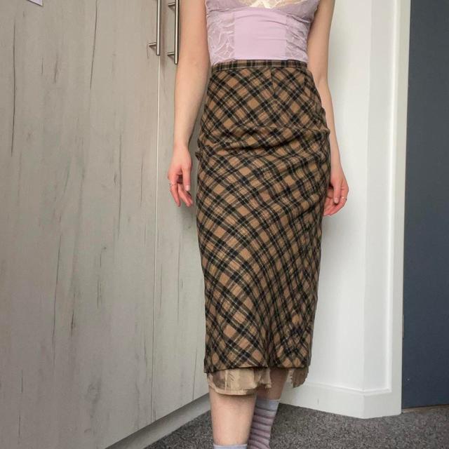 Vintage Women's Maxi Skirt - Brown - 24" on Productcaster.