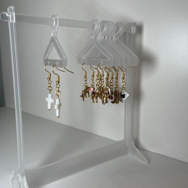 Women's Earrings - Gold on Productcaster.