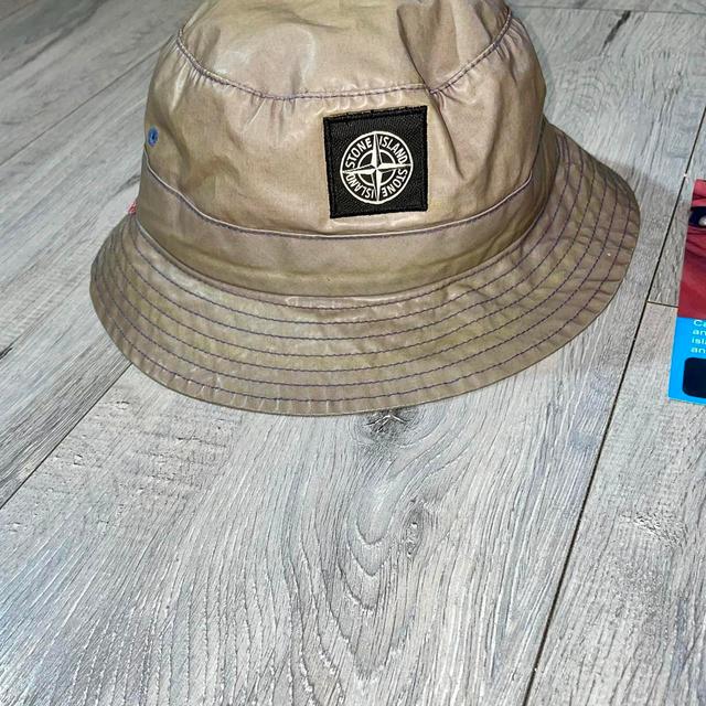 Stone Island Men's Bucket hats - Tan on Productcaster.