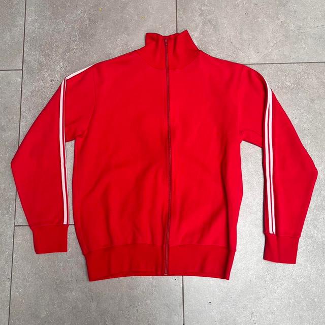 Vintage Men's Jacket - Red/White - S on Productcaster.