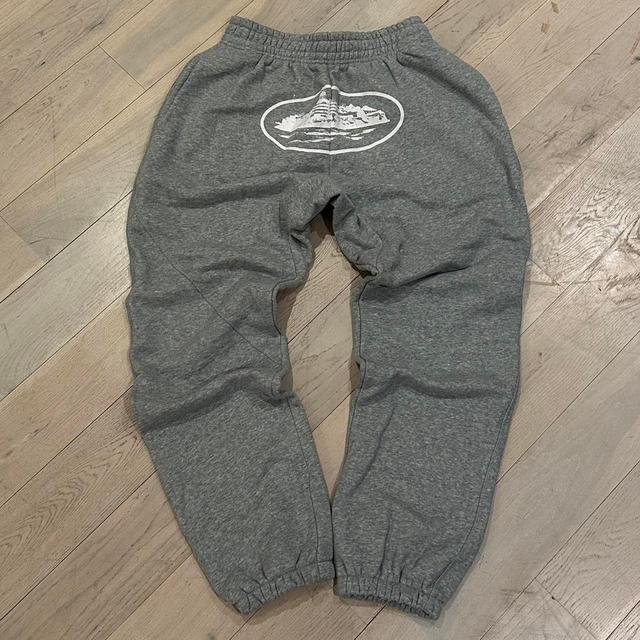 Corteiz Men's Sweatpants - Grey/White - L on Productcaster.