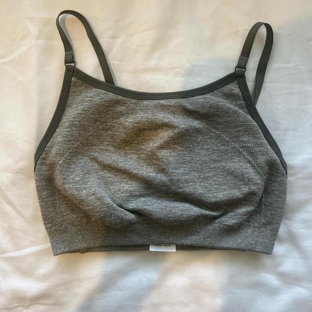 Gymshark Women's Top - Grey/Khaki - S on Productcaster.