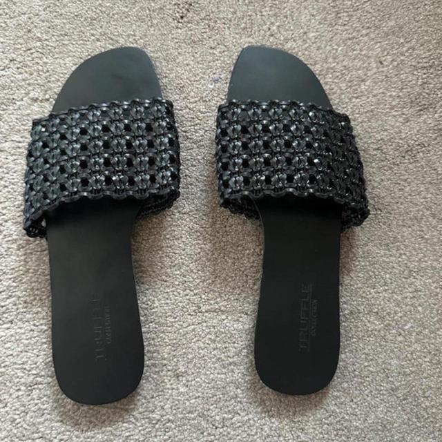 Truffle Collection Women's Slides - Black - UK 3 on Productcaster.