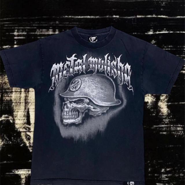 Metal Mulisha Men's T-shirt - Black/Navy - M on Productcaster.