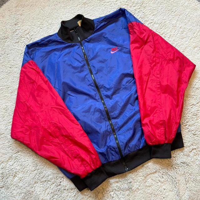 Nike Men's Jacket - Blue/Red - L on Productcaster.