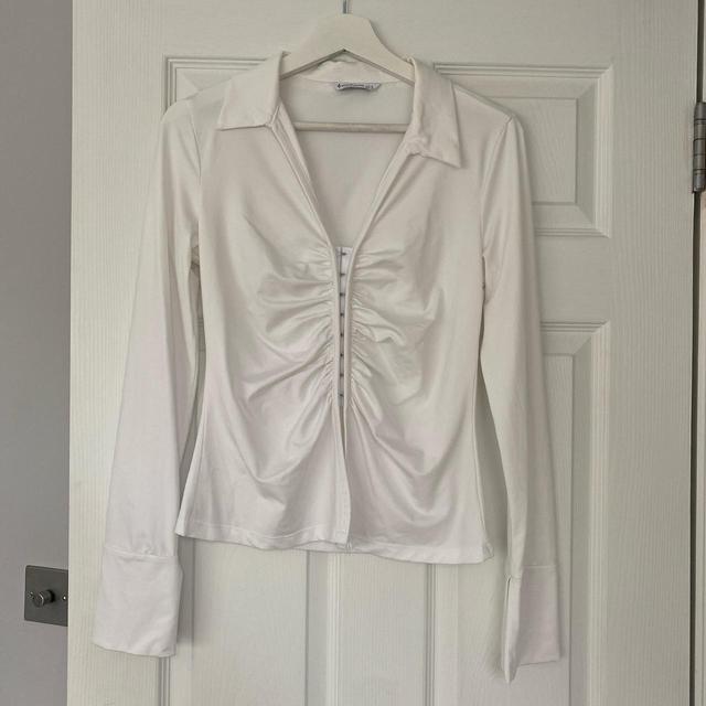 Stradivarius Women's Blouse - White - M on Productcaster.