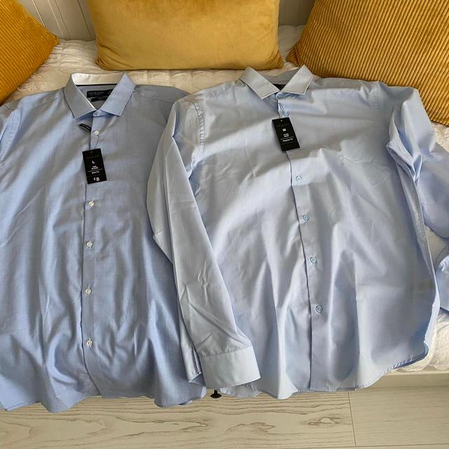 Primark Men's Shirt - Blue - M on Productcaster.