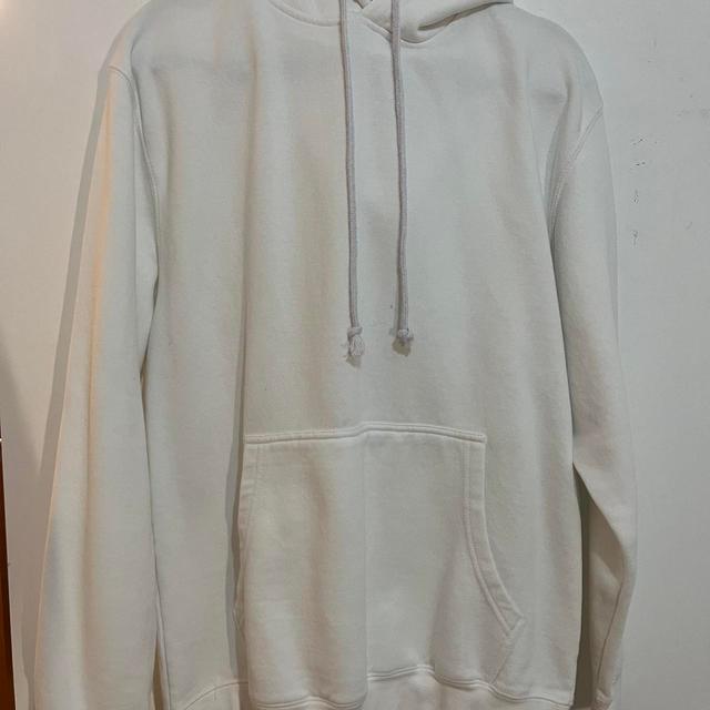 Boohoo Women's Hoodie - White/Blue - M on Productcaster.