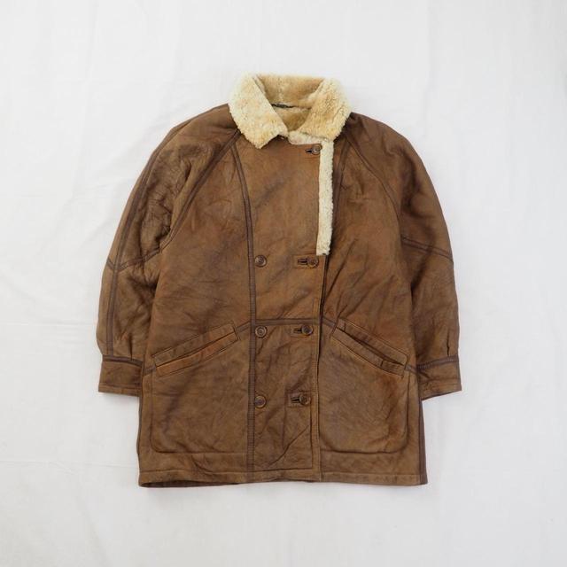 Vintage Men's Overcoat - Brown - M on Productcaster.