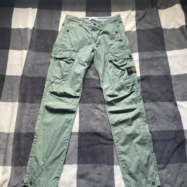 Stone Island Kids' Trousers - Green/Khaki on Productcaster.