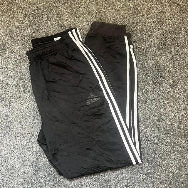 Adidas Men's Sweatpants - Black/White - L on Productcaster.