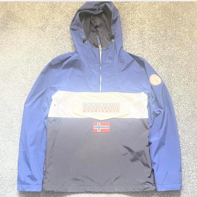 Napapijri Men's Windbreaker Jacket - Navy/Blue - S on Productcaster.