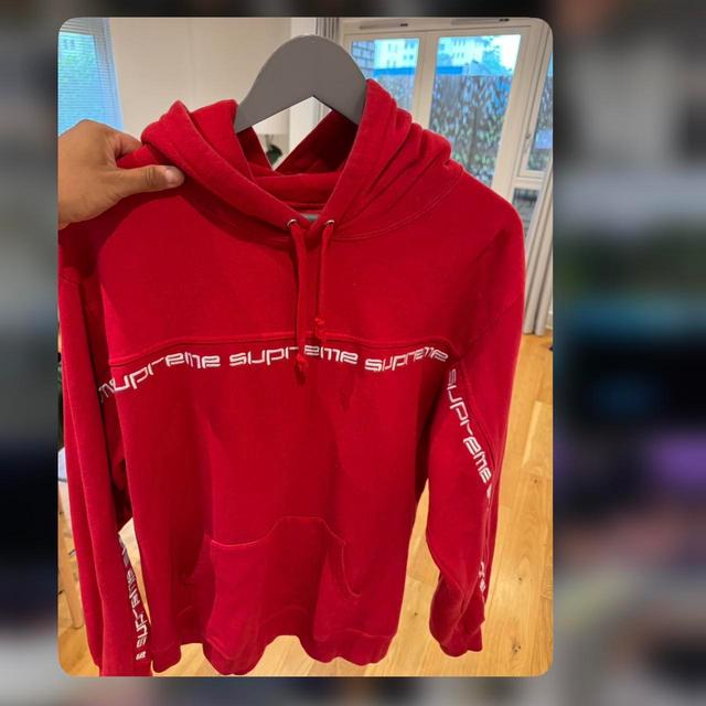 Supreme Men's Hoodie - Red - L on Productcaster.