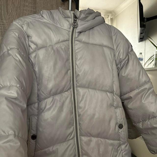 Michael Kors Kids Puffer - Silver/Grey - 8 years on Productcaster.