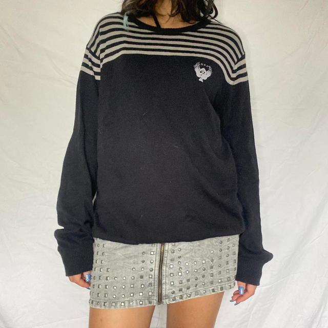 Women's Jumper - Grey/Black - M on Productcaster.