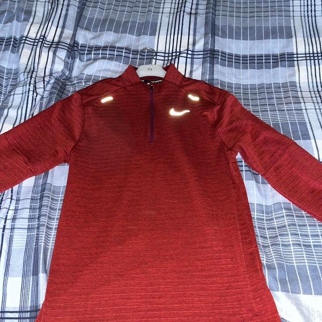 Nike Men's Sweatshirt - Red/Burgundy - S on Productcaster.