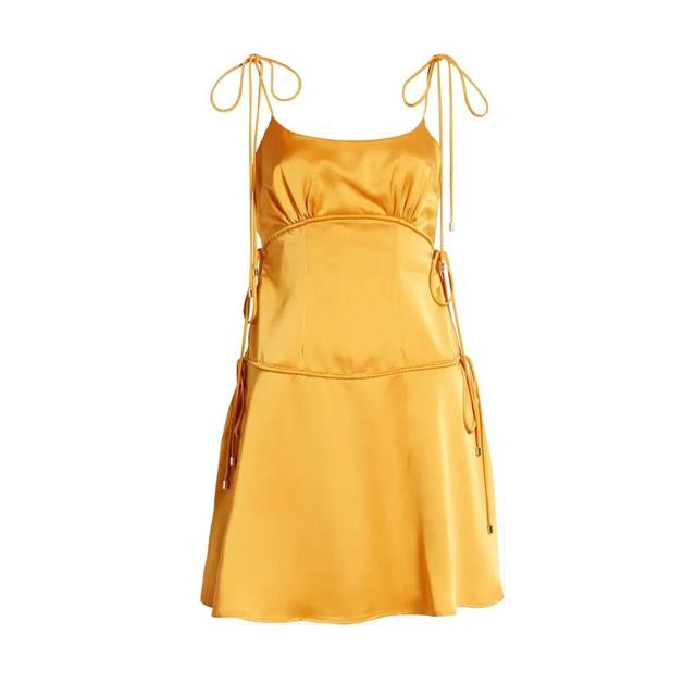 Amy Lynn Women's Silk Dress - Yellow/Orange - S on Productcaster.