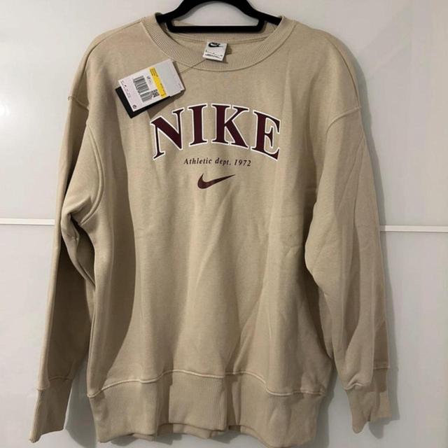 Nike Women's Sweatshirt - Cream - S on Productcaster.