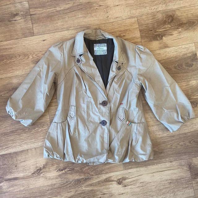 Vintage Women's Jacket - Tan/Cream - M on Productcaster.