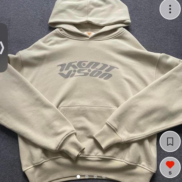 Men's Hoodie - Cream - S on Productcaster.