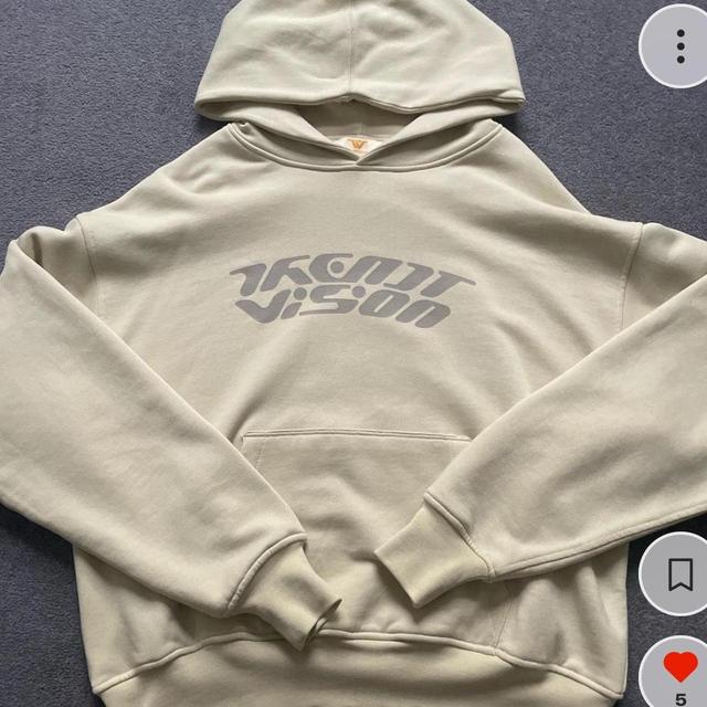 Men's Hoodie - Cream - S on Productcaster.