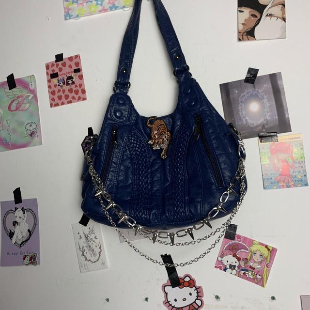 Reworked Women's Shoulder bags - Blue on Productcaster.