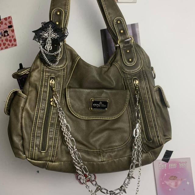 Reworked Women's Shoulder bags - Green on Productcaster.