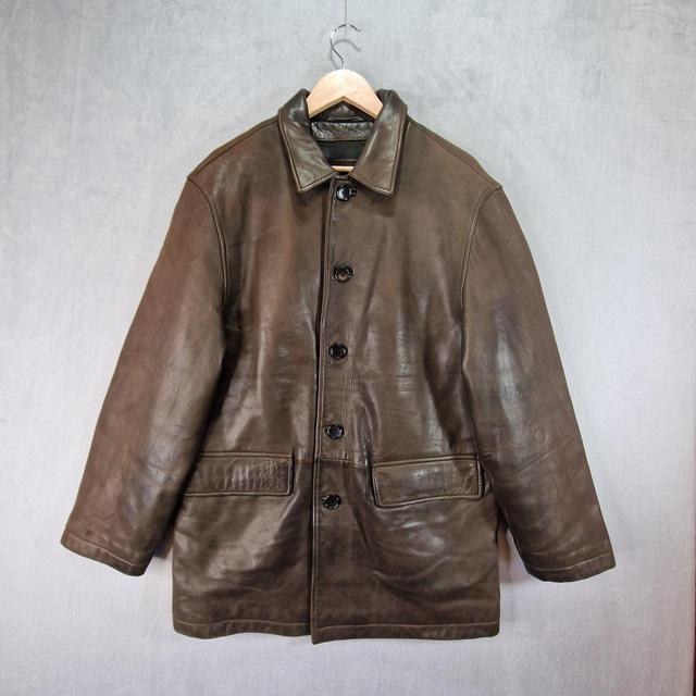 Hugo Boss Men's Coat - Brown - M on Productcaster.