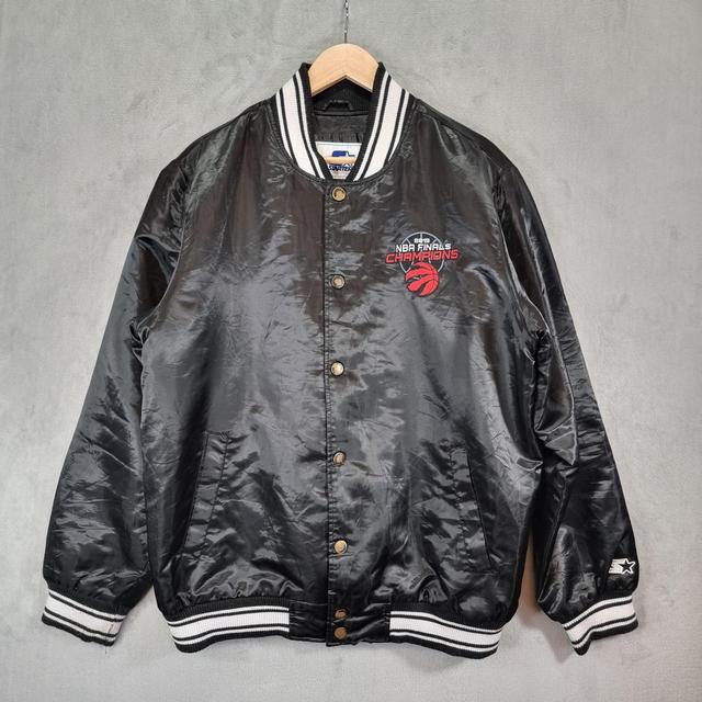 Starter Men's Varsity Jacket - Black - L on Productcaster.