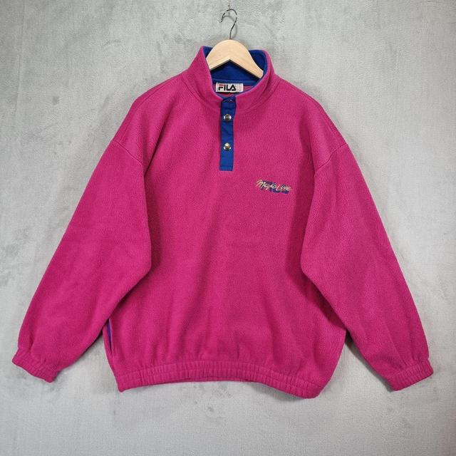 Fila Men's Sweatshirt - Pink - XL on Productcaster.