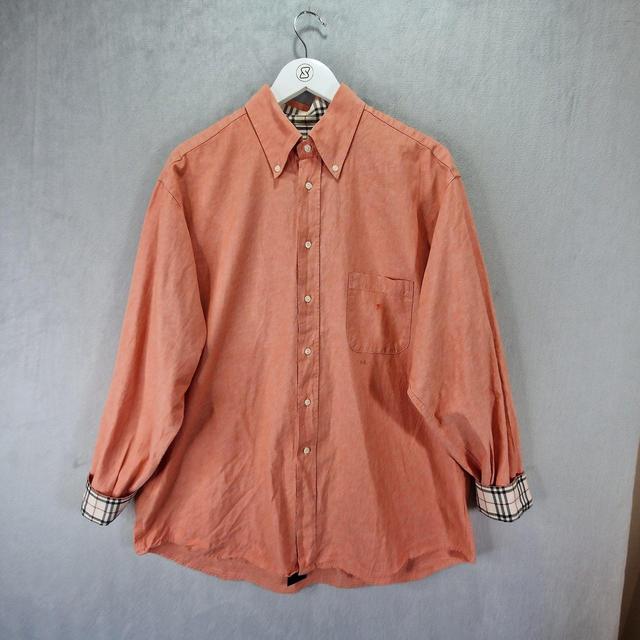 Burberry Men's Shirt - Orange - XL on Productcaster.