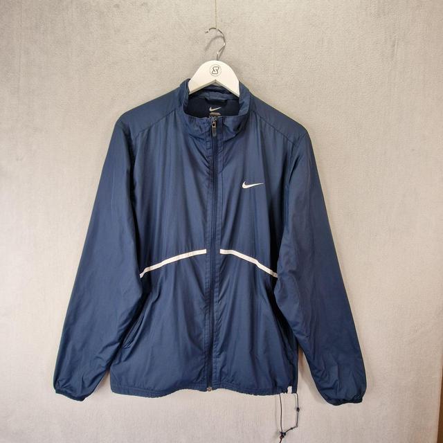 Nike Men's Lightweight Jacket - Blue - L on Productcaster.