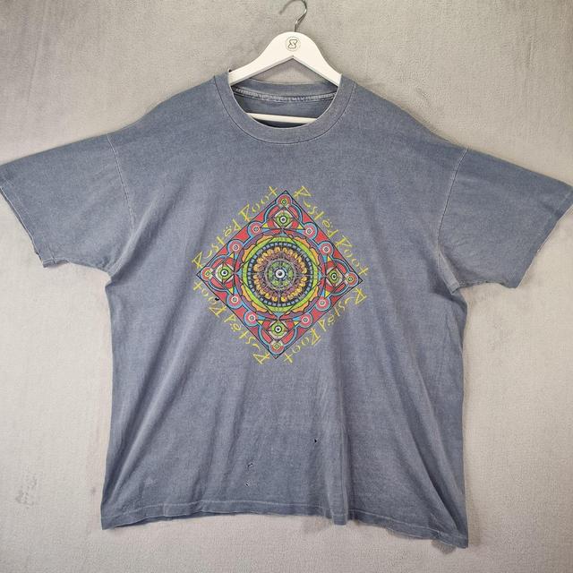 Vintage Men's T-shirt - Blue - XL on Productcaster.