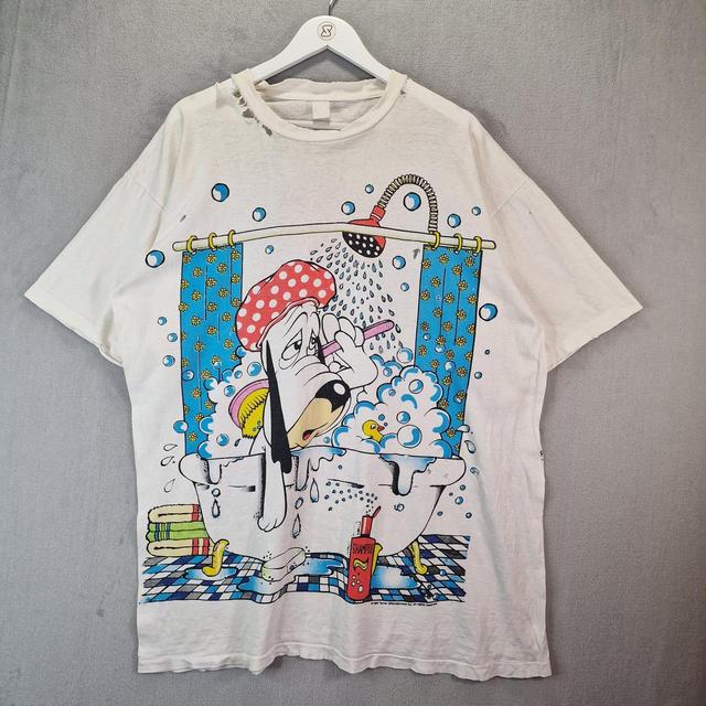 Vintage Men's T-shirt - White - XXL on Productcaster.