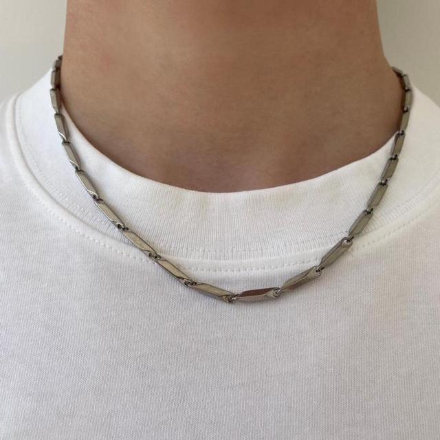 Designer Men's Necklace - Silver on Productcaster.