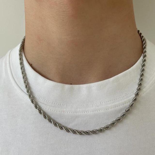 Designer Men's Necklace - Silver on Productcaster.