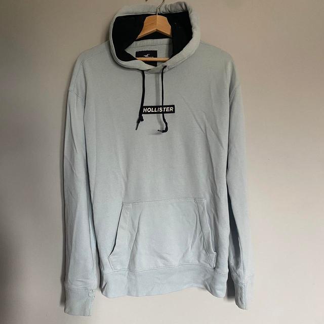 Hollister Co. Men's Hoodie - Blue - M on Productcaster.