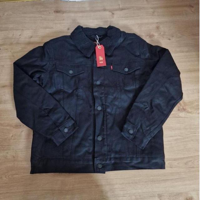 Levi's Men's Coat - Black/Red - S on Productcaster.