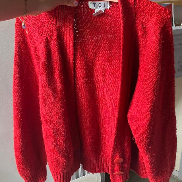 Women's Cardigan - Red - M on Productcaster.