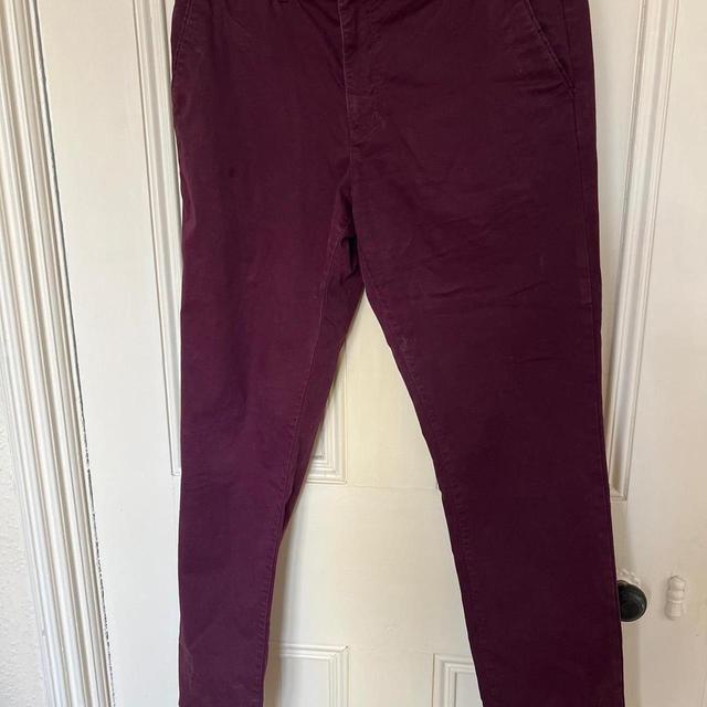 Racing Green Men's Chino Trousers - Burgundy - 36" on Productcaster.