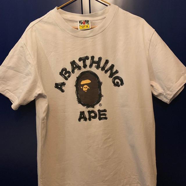 BAPE Men's T-shirt - White/Cream - M on Productcaster.