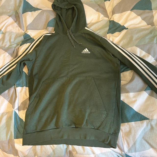 Adidas Originals Men's Hoodie - Green - L on Productcaster.