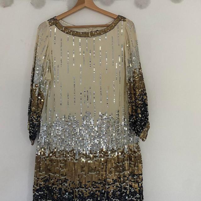 Women's Dress - Gold/Multi - 10 on Productcaster.