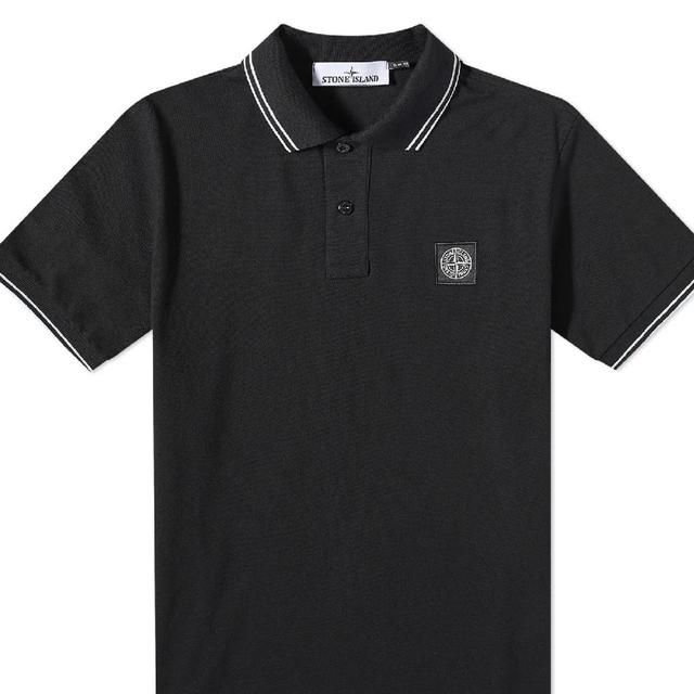 Stone Island Men's Polo shirt - Black - L on Productcaster.