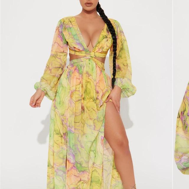 Fashion Nova Women's Fancy dress - Yellow on Productcaster.